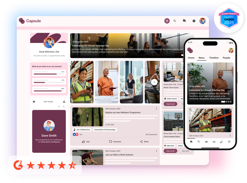 Oak Engage intranet demo