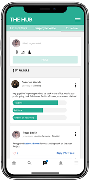 Oak Engage quick poll applet mock up