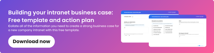 call to action to download the intranet business case template