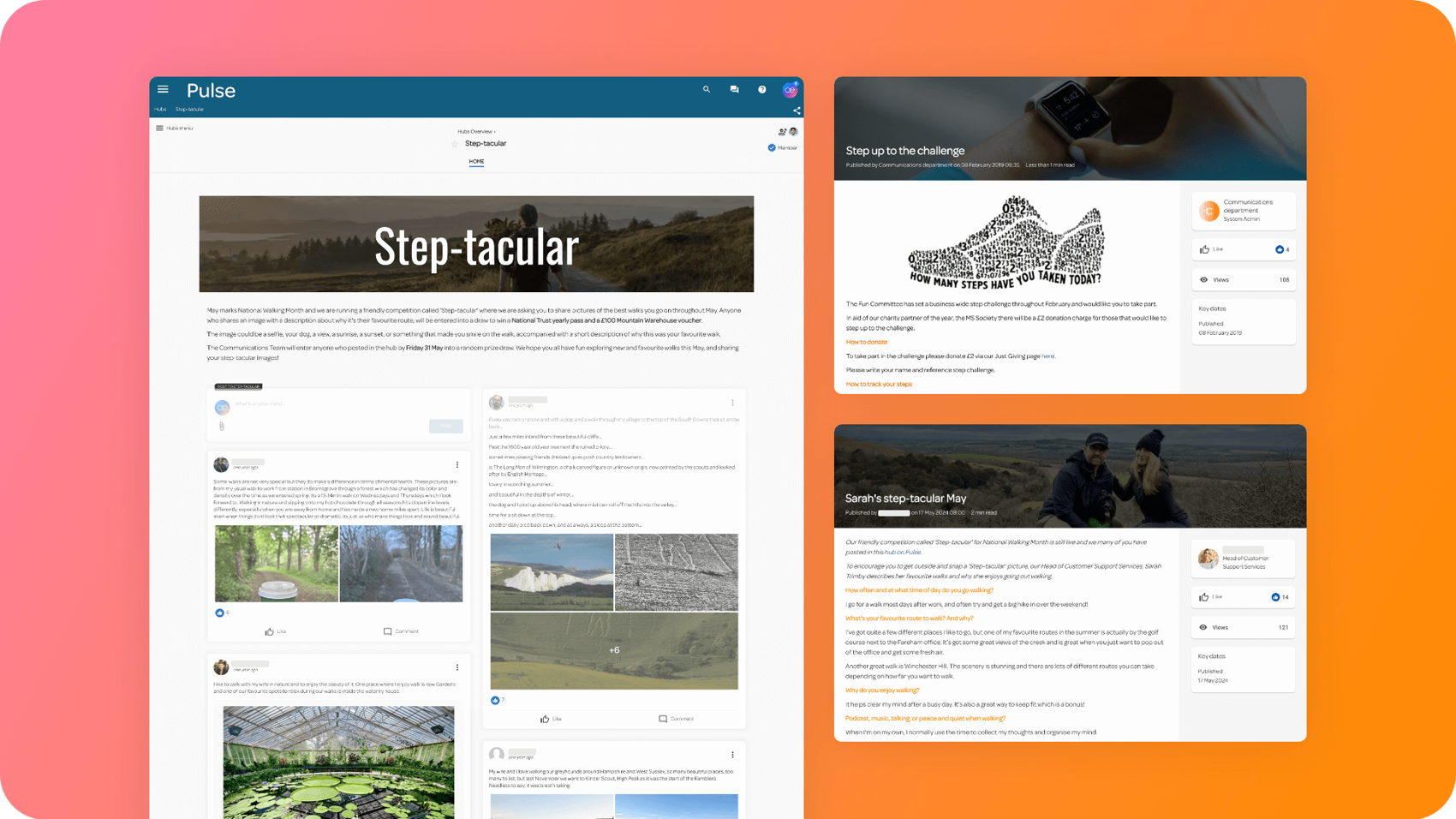Ascenti intranet Steptacular campaign