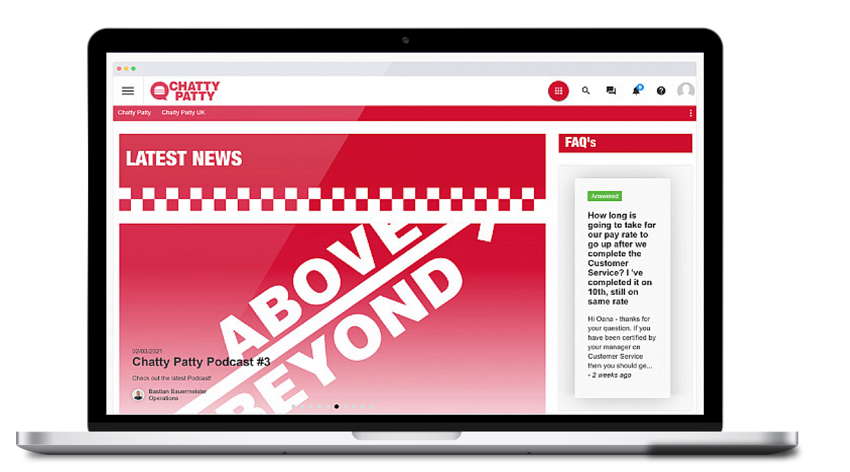 Oak Engage customer homepage