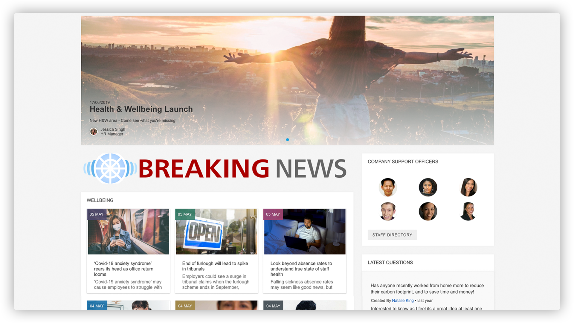 Breaking News Feature