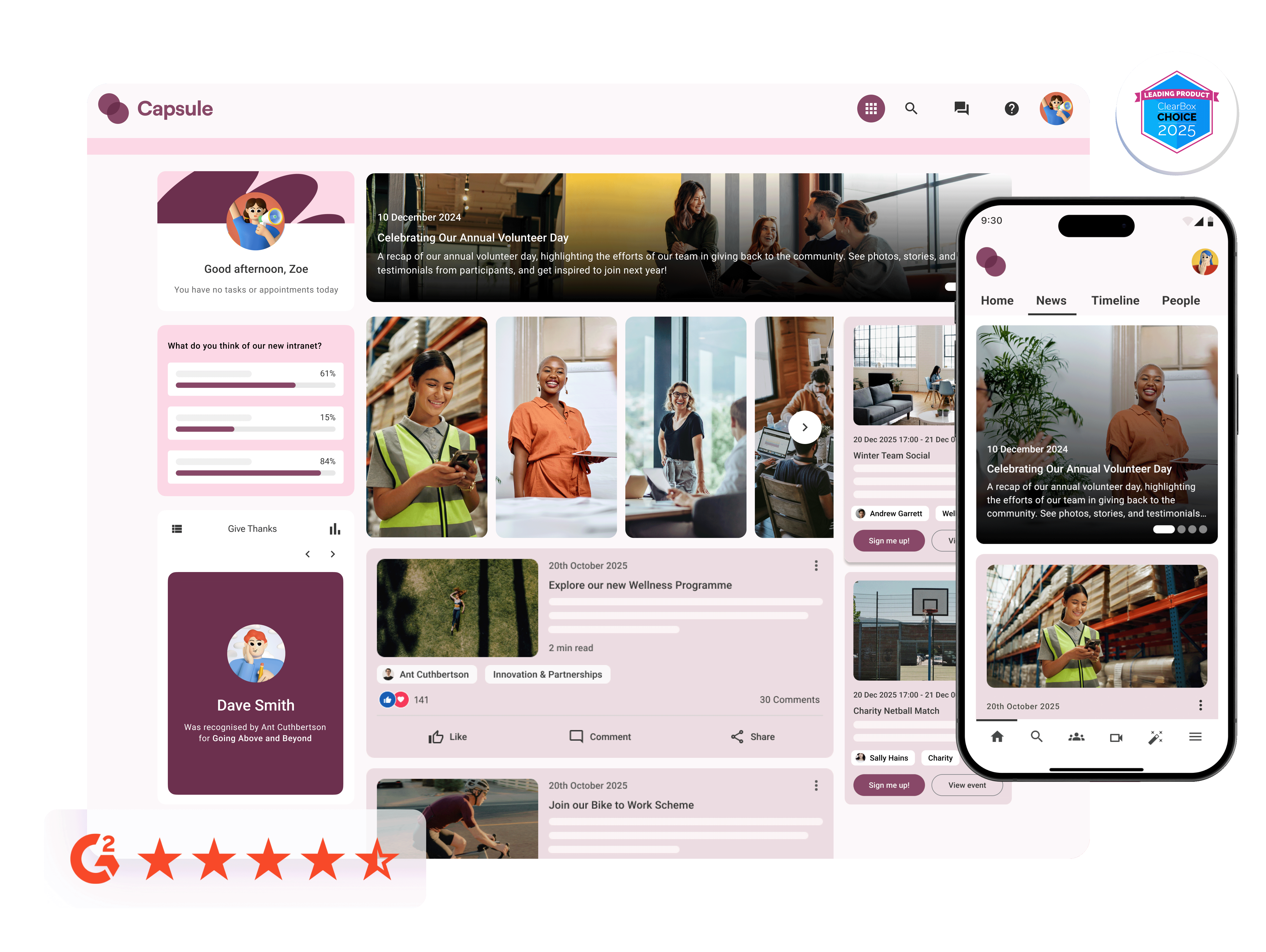 Voted Best Intranet Software Solution