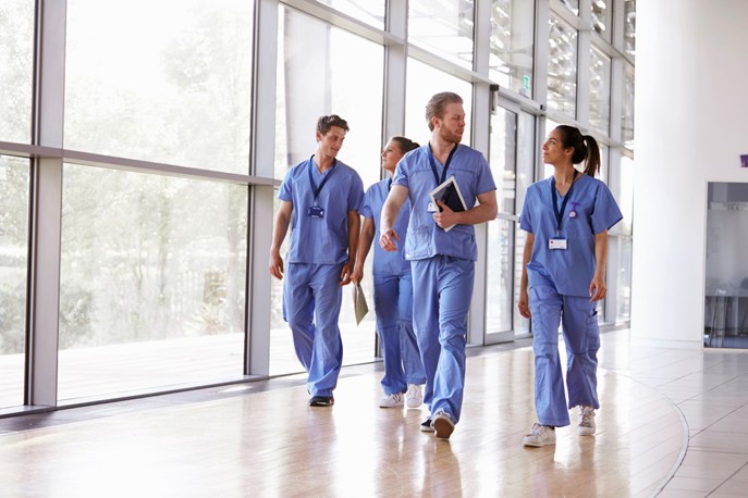 Image shows group of healthcare workers