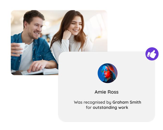 Image shows employee recognition