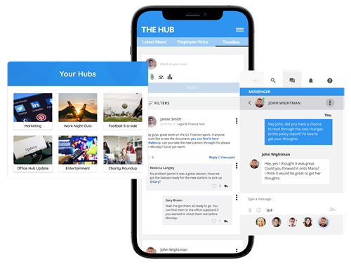 Oak Engage mobile intranet app
