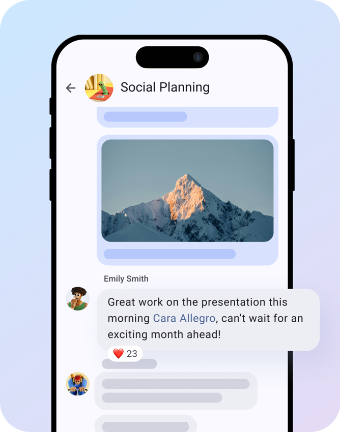 Oak messenger group chats